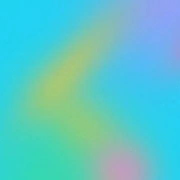 Abstract Soft Pastel Gradient Background with Holographic Cyan, Turquoise, Stock Illustration