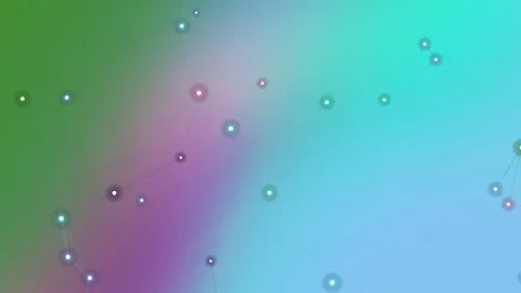 Abstract Soft Pastel Gradient Plexus Network Loop Stockbeeldmateriaal 331549259