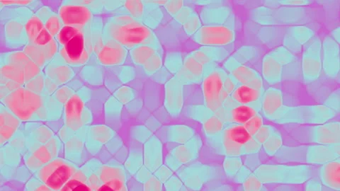 Abstract Soft Pink and Blue Glass Mosaic Digital Background Video stock 294590310