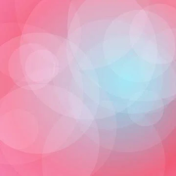Abstract Soft Pink and Light Blue Gradient Background with Overlapping Tran.. Stock Illustration