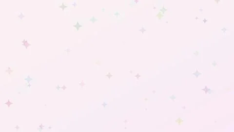 Abstract soft pink background with colorful pastel stars scattered across t.. 库存插图