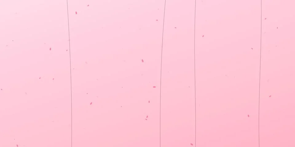 Abstract soft pink background with delicate falling petals Stock Illustration