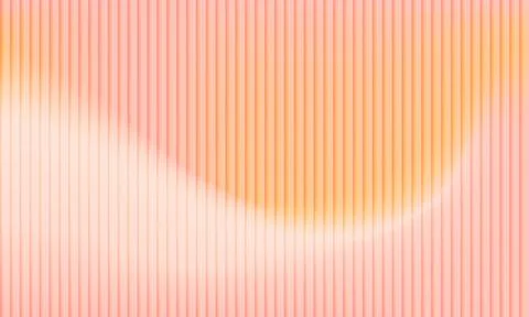 Abstract Soft Pink Background with Vertical 3D Ribbed Stripes and Peach Gra.. Stock Illustration
