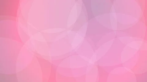 Abstract Soft Pink Bokeh Background with Overlapping Transparent Circles an.. Stock Illustration
