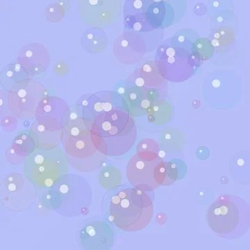 Abstract soft purple bubble background featuring overlapping pastel circles.. 스톡 일러스트