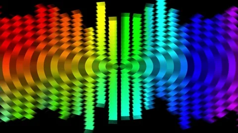 Abstract soft rainbow color moving scale block background \ New quality Stock Footage 79831431