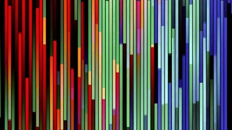 Abstract soft rainbow color moving vertical block red green blue background New Video stock 80286217