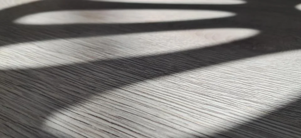 Abstract Soft Shadow Overlay on Bright Wooden Texture Floor Stock Photos
