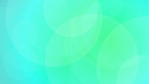 Abstract Soft Teal and Green Bokeh Background with Overlapping Luminous Cir.. Stock Illustration