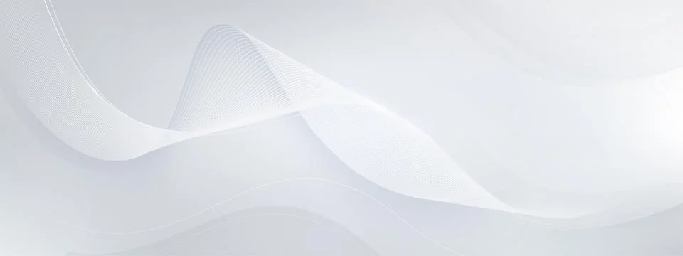 Abstract soft waves on white background Illustrazione stock