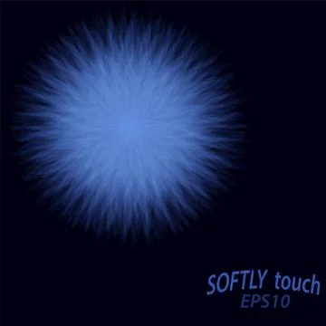 Abstract softly blue flower Stock Illustration