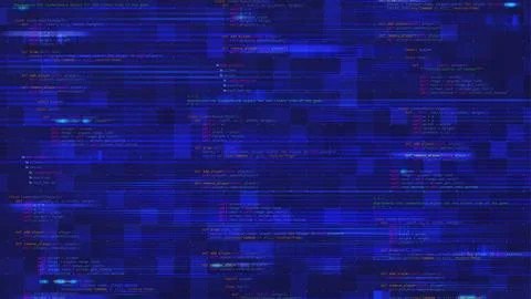 Abstract software programming source code concept 库存插图