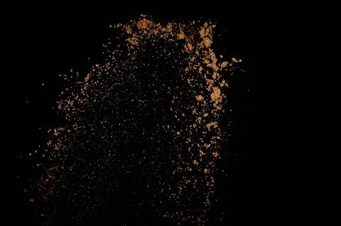 Abstract soil explosion. Stock Photos