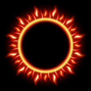 Abstract Solar Eclipse. EPS 10 Stock Illustration