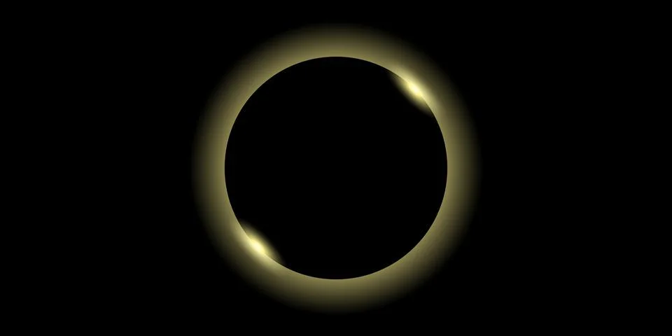 Abstract Solar Eclipse Vector Background Modern vector illustration featuri.. Ilustração Stock