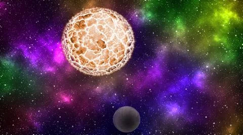 Abstract solar system background. Space backgrounds Stock Illustration