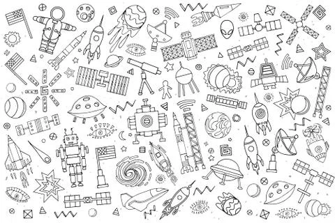 Abstract solar system. Stock Illustration