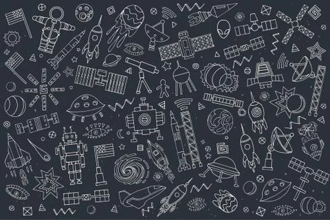 Abstract solar system. Stock Illustration