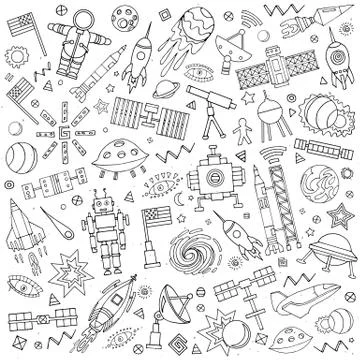 Abstract solar system. Stock Illustration