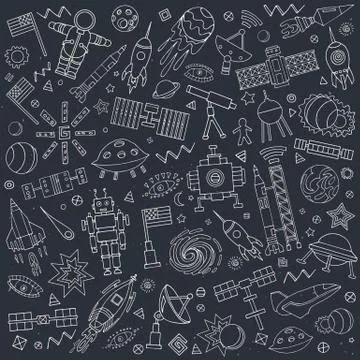 Abstract solar system. Stock Illustration