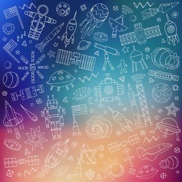 Abstract solar system. Stock Illustration