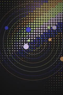 Abstract Solar System Illustration Фото