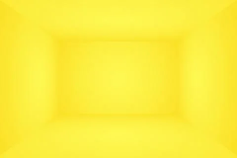 Abstract solid of shining yellow gradient studio wall room background. 3D Room. 스톡 일러스트