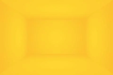 Abstract solid of shining yellow gradient studio wall room background. 스톡 일러스트