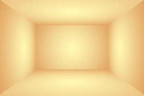 Abstract solid of shining yellow gradient studio wall room background. 3D Room. イラスト素材