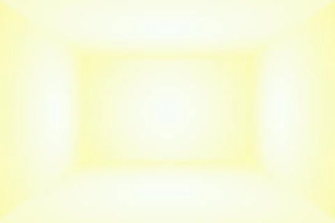 Abstract solid of shining yellow gradient studio wall room background. 3D Room. Stock Illustration
