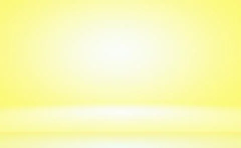 Abstract solid of shining yellow gradient studio wall room background. イラスト素材