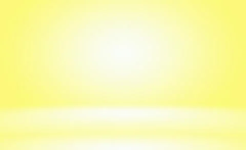 Abstract solid of shining yellow gradient studio wall room background. 스톡 일러스트