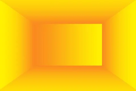 Abstract solid of shining yellow gradient studio wall room background. 스톡 일러스트