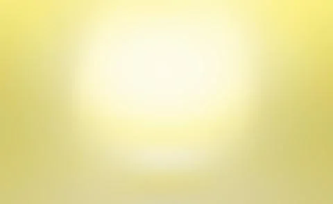 Abstract solid of shining yellow gradient studio wall room background. Stock Illustration