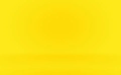 Abstract solid of shining yellow gradient studio wall room background. Stock Illustration