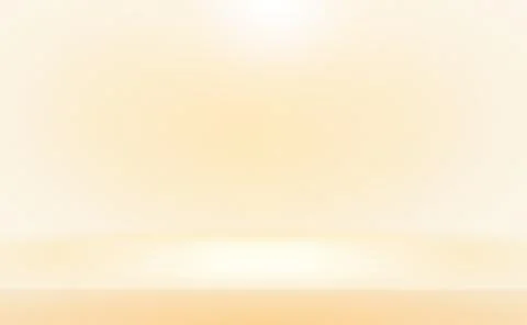 Abstract solid of shining yellow gradient studio wall room background. Stock Illustration