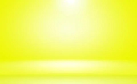 Abstract solid of shining yellow gradient studio wall room background. 스톡 일러스트