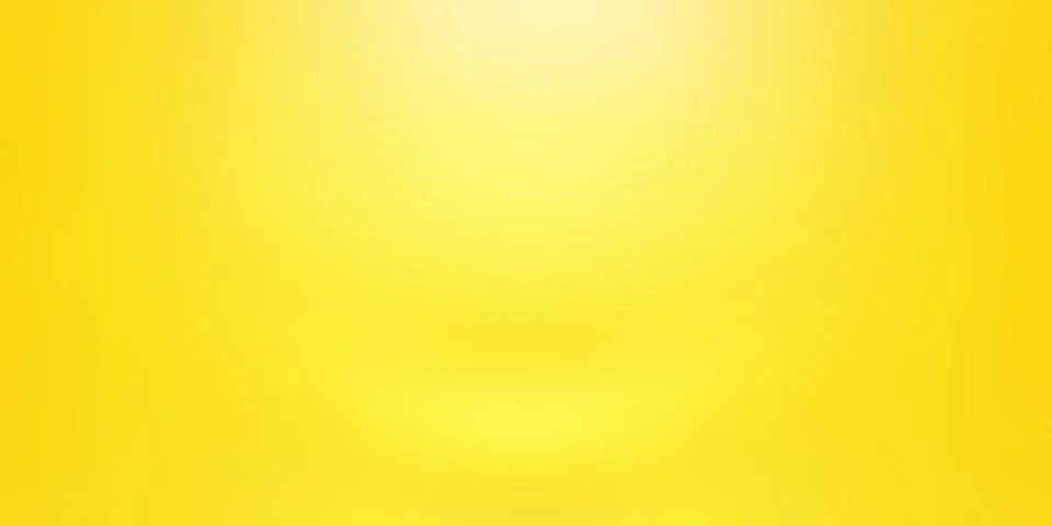 Abstract solid of shining yellow gradient studio wall room background. イラスト素材