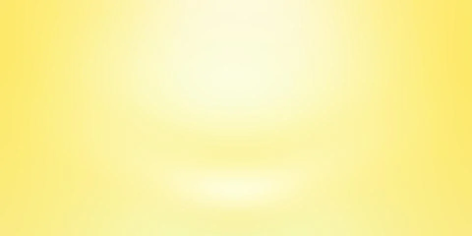Abstract solid of shining yellow gradient studio wall room background. Stock Illustration