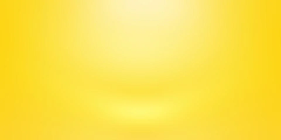 Abstract solid of shining yellow gradient studio wall room background. イラスト素材