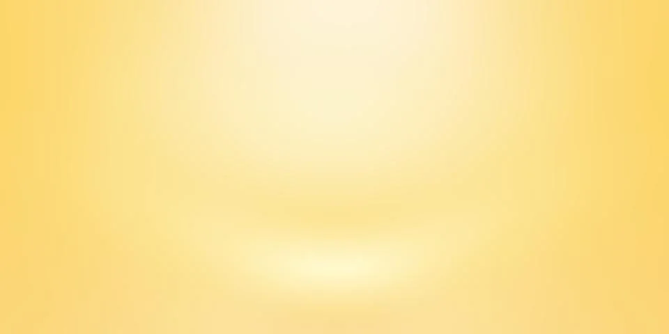 Abstract solid of shining yellow gradient studio wall room background. Illustrazione stock