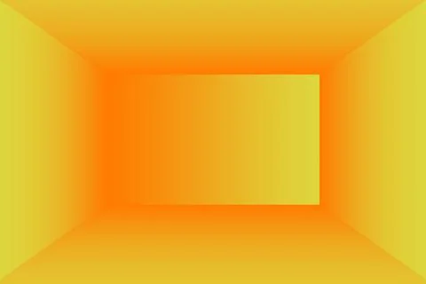 Abstract solid of shining yellow gradient studio wall room background. イラスト素材