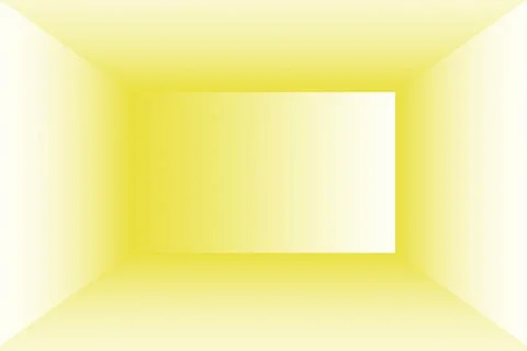 Abstract solid of shining yellow gradient studio wall room background. Illustrazione stock