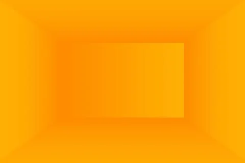 Abstract solid of shining yellow gradient studio wall room background. Stock Illustration
