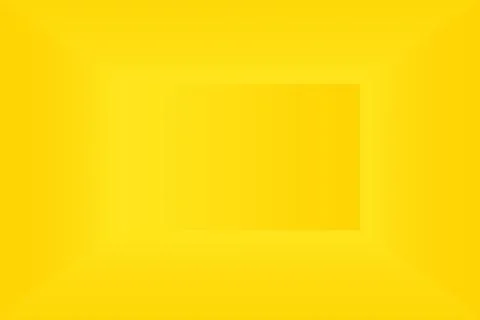 Abstract solid of shining yellow gradient studio wall room background. Stock Illustration
