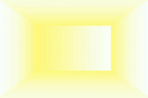 Abstract solid of shining yellow gradient studio wall room background. Stock Illustration