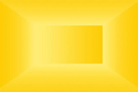 Abstract solid of shining yellow gradient studio wall room background. イラスト素材