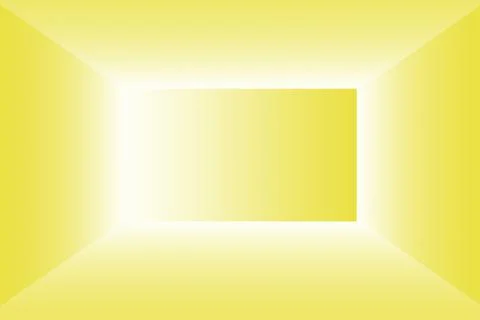Abstract solid of shining yellow gradient studio wall room background. Illustrazione stock