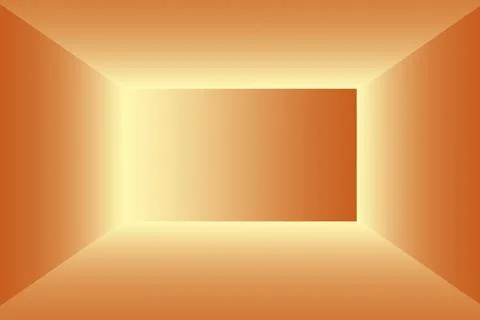 Abstract solid of shining yellow gradient studio wall room background. Illustrazione stock