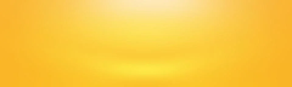 Abstract solid of shining yellow gradient studio wall room background. Illustrazione stock